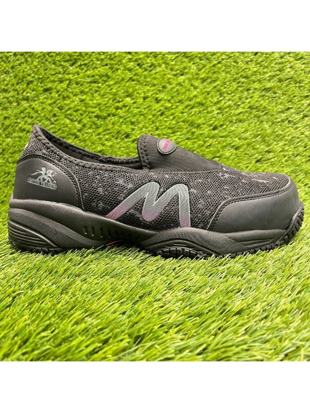 Moxie Trades Zena Womens Size 8 Black Lavender Composite Toe Safety Work Shoes